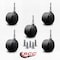 Service Caster 2-3/8'' Chair Casters Nylon Hood Twin Wheel 5/16'' Grip Neck Stem, 5PK SCC-GN02S60-NYS-5 - alternate 2
